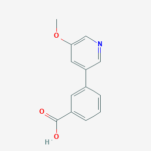 molecular formula C13H11NO3 B1454932 3-(5-甲氧基吡啶-3-基)苯甲酸 CAS No. 1375068-95-3