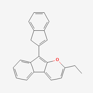 Indeno[2,1-b]pyran, 2-ethyl-9-(1H-inden-2-yl)-