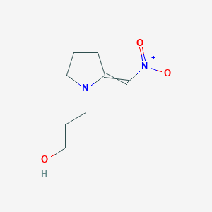 3-[2-(Nitromethylidene)pyrrolidin-1-yl]propan-1-ol