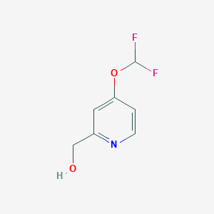 molecular formula C7H7F2NO2 B1454934 (4-(Difluoromethoxy)pyridin-2-yl)methanol CAS No. 1315361-55-7