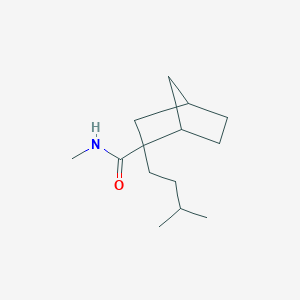 N-Methyl-2-(3-methylbutyl)bicyclo[2.2.1]heptane-2-carboxamide