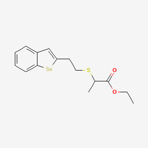 Ethyl 2-{[2-(1-benzoselenophen-2-yl)ethyl]sulfanyl}propanoate