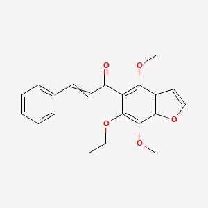 1-(6-Ethoxy-4,7-dimethoxy-1-benzofuran-5-yl)-3-phenylprop-2-en-1-one