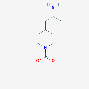 molecular formula C13H26N2O2 B1454937 Tert-butyl 4-(2-aminopropyl)piperidine-1-carboxylate CAS No. 1782612-46-7