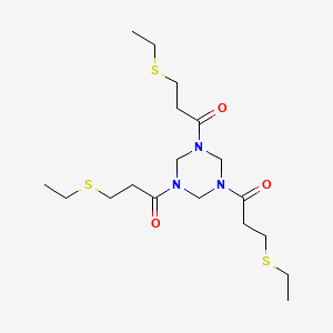 1,1',1''-(1,3,5-Triazinane-1,3,5-triyl)tris[3-(ethylsulfanyl)propan-1-one]