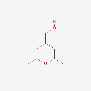 molecular formula C8H16O2 B1454938 (2,6-Dimethyloxan-4-yl)methanol CAS No. 1429422-24-1