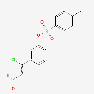 3-(1-Chloro-3-oxoprop-1-en-1-yl)phenyl 4-methylbenzene-1-sulfonate