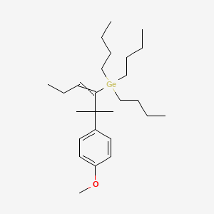 Tributyl[2-(4-methoxyphenyl)-2-methylhex-3-en-3-yl]germane