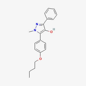 5-(4-Butoxyphenyl)-1-methyl-3-phenyl-1H-pyrazol-4-ol