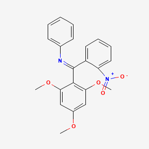 Benzenamine, N-[(2-nitrophenyl)(2,4,6-trimethoxyphenyl)methylene]-