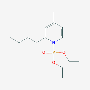 Diethyl (2-butyl-4-methylpyridin-1(2H)-yl)phosphonate