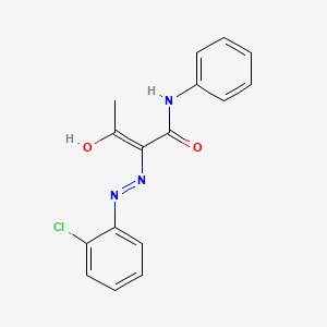 (Z)-2-[(2-chlorophenyl)diazenyl]-3-hydroxy-N-phenylbut-2-enamide