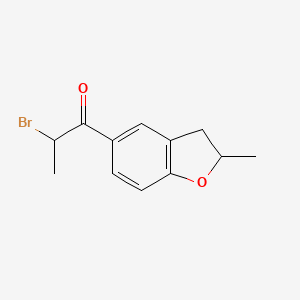 2-Bromo-1-(2-methyl-2,3-dihydro-1-benzofuran-5-yl)propan-1-one