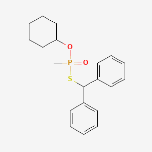 O-Cyclohexyl S-(diphenylmethyl) methylphosphonothioate