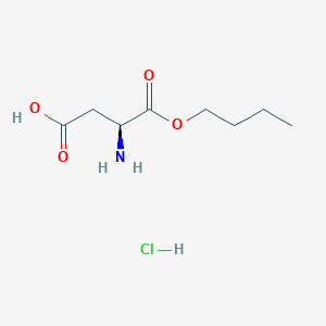 (3S)-3-amino-4-butoxy-4-oxobutanoic acid;hydrochloride