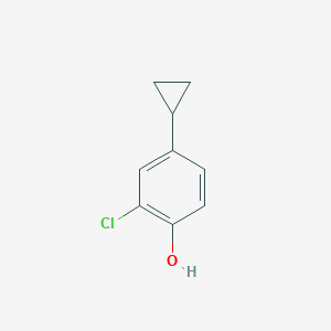 molecular formula C9H9ClO B1454951 2-Chloro-4-cyclopropylphenol CAS No. 1553103-02-8