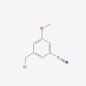 molecular formula C9H8BrNO B1454952 3-(Bromomethyl)-5-methoxybenzonitrile CAS No. 729613-58-5