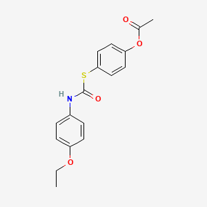 4-{[(4-Ethoxyphenyl)carbamoyl]sulfanyl}phenyl acetate