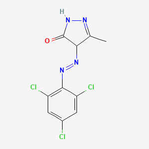 5-Methyl-4-[(E)-(2,4,6-trichlorophenyl)diazenyl]-2,4-dihydro-3H-pyrazol-3-one