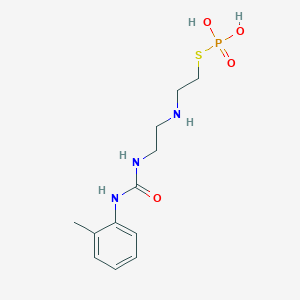 S-{2-[(2-{[(2-Methylphenyl)carbamoyl]amino}ethyl)amino]ethyl} dihydrogen phosphorothioate