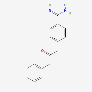 4-(2-Oxo-3-phenylpropyl)benzene-1-carboximidamide