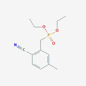 Diethyl [(2-cyano-5-methylphenyl)methyl]phosphonate