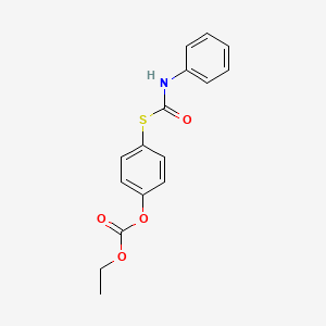 Ethyl 4-[(phenylcarbamoyl)sulfanyl]phenyl carbonate