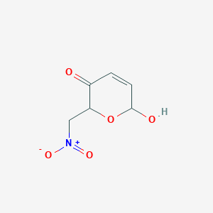 6-Hydroxy-2-(nitromethyl)-2H-pyran-3(6H)-one