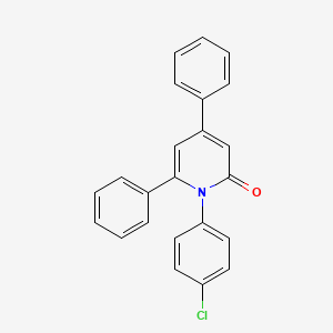 2(1H)-Pyridinone, 1-(4-chlorophenyl)-4,6-diphenyl-