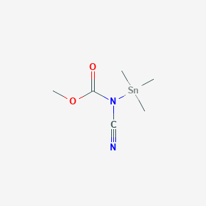 Methyl cyano(trimethylstannyl)carbamate