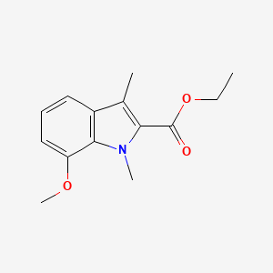 1H-Indole-2-carboxylic acid, 7-methoxy-1,3-dimethyl-, ethyl ester