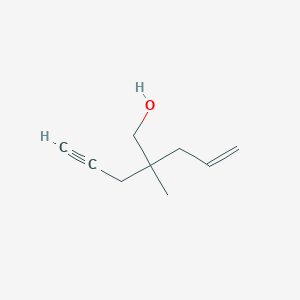 2-Methyl-2-(prop-2-yn-1-yl)pent-4-en-1-ol