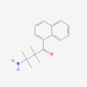 1-Butanone, 3-amino-2,2,3-trimethyl-1-(1-naphthalenyl)-