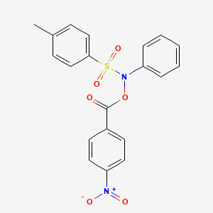 4-Methyl-N-[(4-nitrobenzoyl)oxy]-N-phenylbenzene-1-sulfonamide