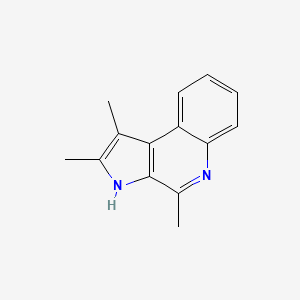 3H-Pyrrolo[2,3-c]quinoline, 1,2,4-trimethyl-