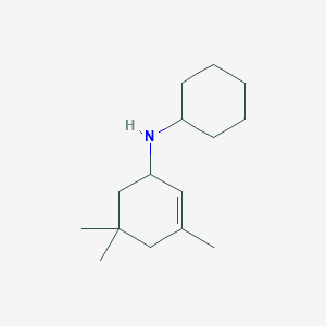 2-Cyclohexen-1-amine, N-cyclohexyl-3,5,5-trimethyl-