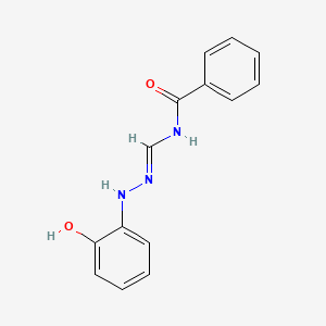 N-[(E)-[(2-hydroxyphenyl)hydrazinylidene]methyl]benzamide