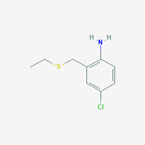 4-Chloro-2-[(ethylsulfanyl)methyl]aniline