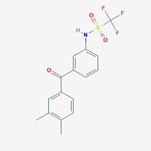 N-[3-(3,4-Dimethylbenzoyl)phenyl]-1,1,1-trifluoromethanesulfonamide