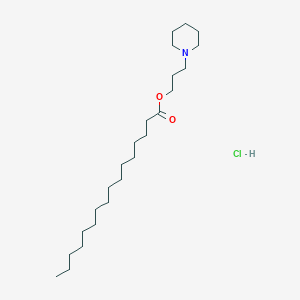 3-Piperidin-1-ylpropyl hexadecanoate;hydrochloride