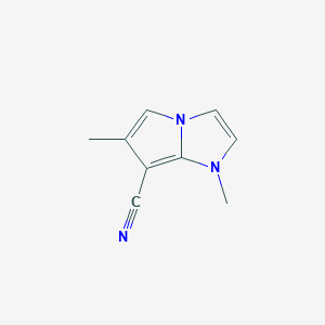 1H-Pyrrolo[1,2-a]imidazole-7-carbonitrile, 1,6-dimethyl-