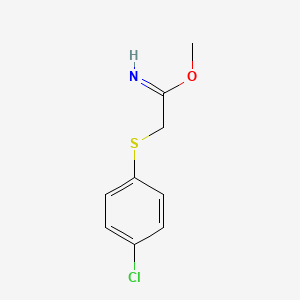 Methyl 2-[(4-chlorophenyl)sulfanyl]ethanimidate