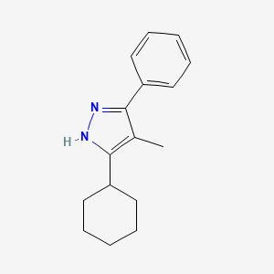 5-cyclohexyl-4-methyl-3-phenyl-1H-pyrazole