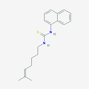 N-(6-Methylhept-5-en-1-yl)-N'-naphthalen-1-ylthiourea