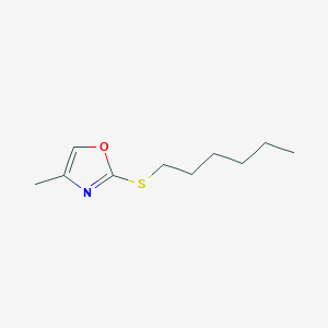 2-(Hexylsulfanyl)-4-methyl-1,3-oxazole