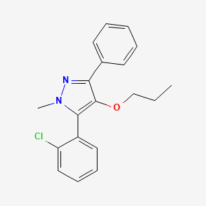 5-(2-Chlorophenyl)-1-methyl-3-phenyl-4-propoxy-1H-pyrazole