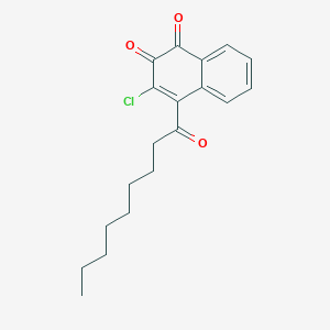 1,2-Naphthalenedione, 3-chloro-4-(1-oxononyl)-