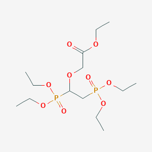 Ethyl [(4,7-diethoxy-4,7-dioxo-3,8-dioxa-4lambda~5~,7lambda~5~-diphosphadecan-5-yl)oxy]acetate