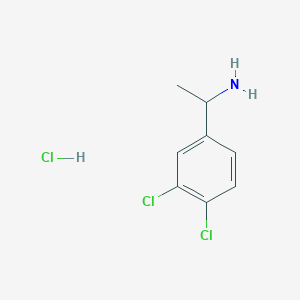 molecular formula C8H10Cl3N B1454986 1-(3,4-二氯苯基)乙胺盐酸盐 CAS No. 89981-76-0