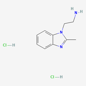 molecular formula C10H15Cl2N3 B1454987 2-(2-甲基-1H-1,3-苯并二唑-1-基)乙胺二盐酸盐 CAS No. 103394-45-2